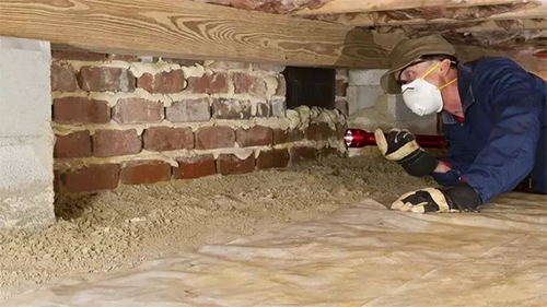 Renovation consultant inspecting a property